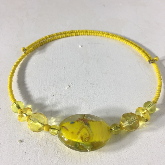 Beautiful Glass Bead Mix Choker Necklace - Picture 4 of 9